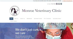 Desktop Screenshot of monroevet.com
